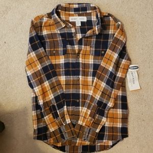 BNWT Plaid Flannel - Mustard
